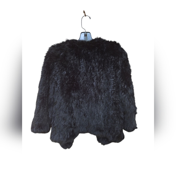 Alice + Olivia Black Fur Jacket Size XS - Picture 4 of 6